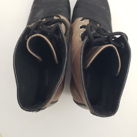 Sorel PDX Lexie Leather Wedge Boots Womens Size 10 - Picture 12 of 12